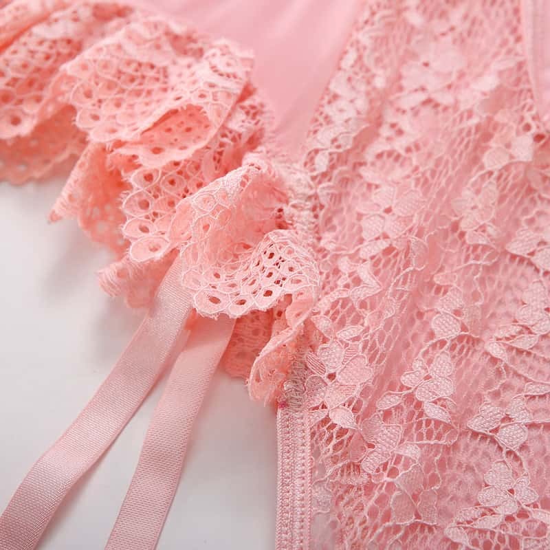 Pink Cute Sexy Lace Ted