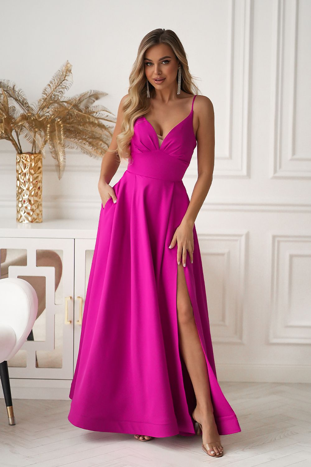  Long dress model 224295 Bicotone 